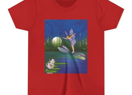 Fairy on a Dragonfly by Ida Rentoul Outhwaite Youth Short Sleeve Tee
