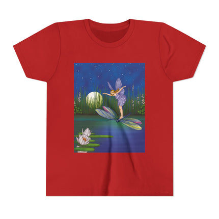 Fairy on a Dragonfly by Ida Rentoul Outhwaite Youth Short Sleeve Tee