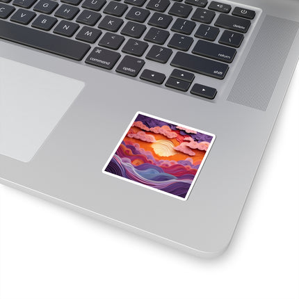 Dramatic Sunset Sky Kiss-Cut Stickers (4 Sizes)