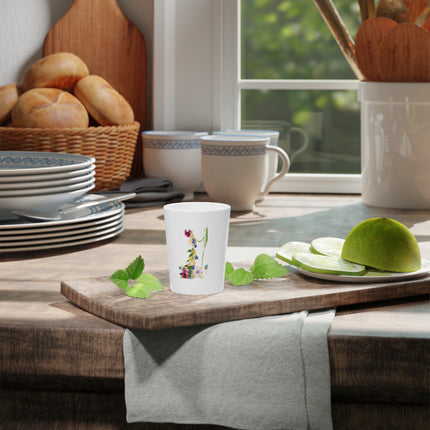 Blooming Splendor: A Floral Transformation Ceramic Shot Glass