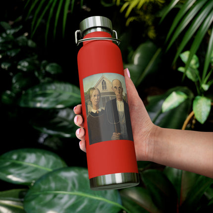 American Gothic by Grant Wood Copper Vacuum Insulated Bottle, 22oz