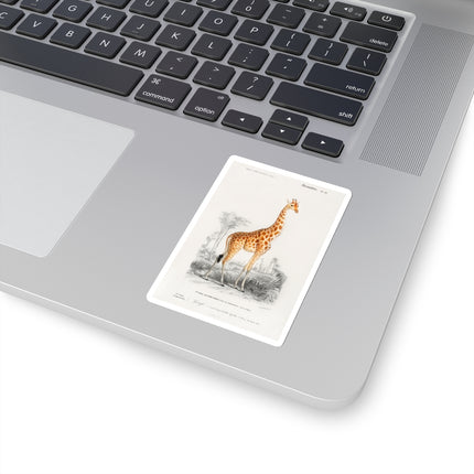 Giraffe by Charles Dessalines D' Orbigny Kiss-Cut Stickers (4 Sizes)