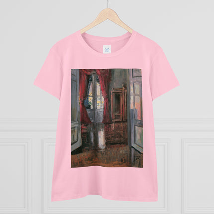 View into an Apartment by Egon Schiele Women's Midweight Cotton Tee