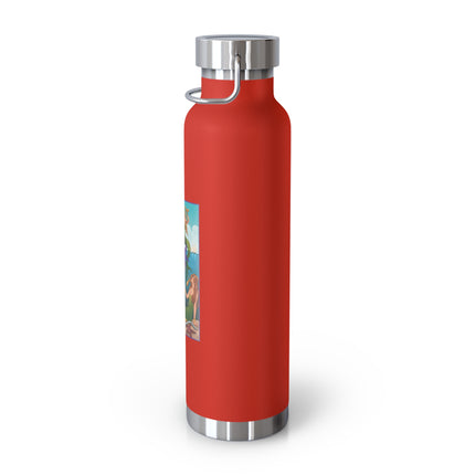 Three Mermaids with Strings of Pearls by Carlo Chiostri Copper Vacuum Insulated Bottle, 22oz