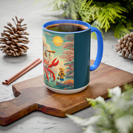 The Celestial Crab Navigator Colorful Mugs (11oz, 15oz)