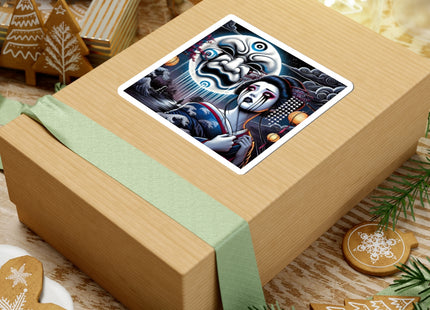 Geisha’s Black Ink Tears Kiss-Cut Stickers (4 Sizes)