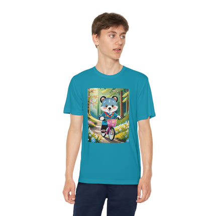 Furry Cyclist Youth Competitor Tee – Woodland Adventure & Playful Charm