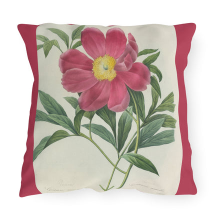 Choix des plus belles fleurs, Plate 075 by Pierre Joseph Redouté Outdoor Pillows