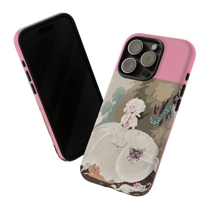 Rococo Garden Reader Phone Case – Whimsical Elegance & Timeless Charm