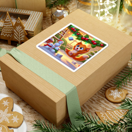 Naughty or Nice Kitten Kiss-Cut Stickers (4 Sizes)