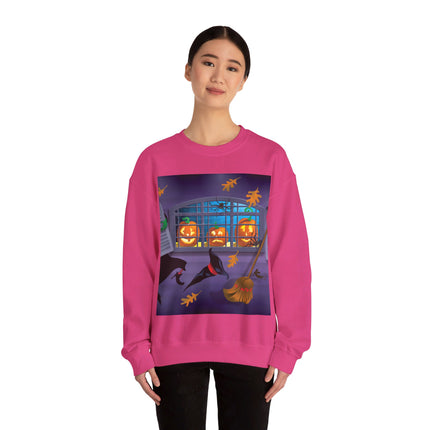 Whimsical Halloween Mischief Unisex Heavy Blend™ Crewneck Sweatshirt