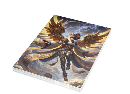 Valkyrie Descending Through Storm Postcards (envelopes included) - Bundles of 10, 30, 50 Pieces