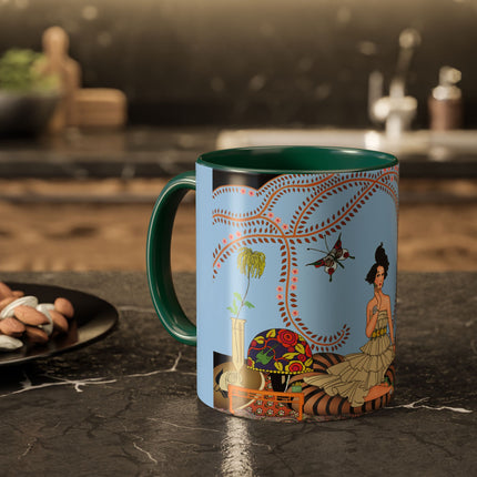 Minuit … ou l’appartement à la mode by George Barbier Colorful Mugs (11oz, 15oz)