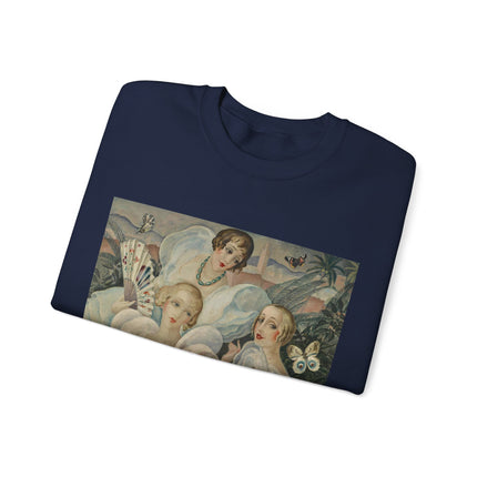 Les Femmes Fatales by Gerda Wegener Heavy Blend™ Crewneck Sweatshirt