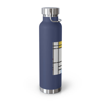 Place de la Concorde by Piet Mondrian Copper Vacuum Insulated Bottle, 22oz