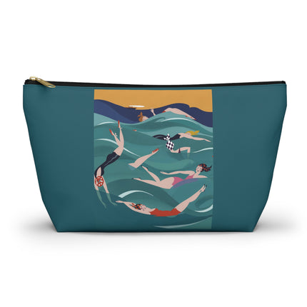 Summer Splash Cosmetic Bag – Carefree Beach Joy & Mid-Century Fun