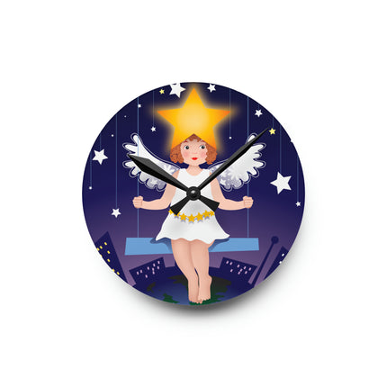 Celestial Magic Acrylic Wall Clock, Round and Square
