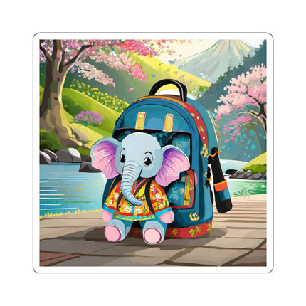 Baby Elephant Kiss-Cut Stickers (4 Sizes)