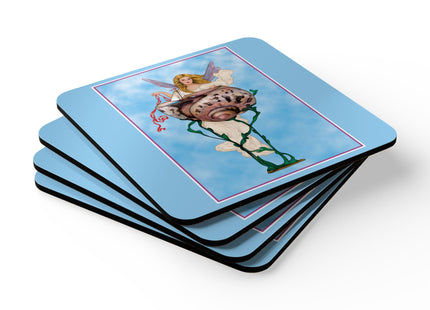 Enchanting Serenity Corkwood Coaster Set