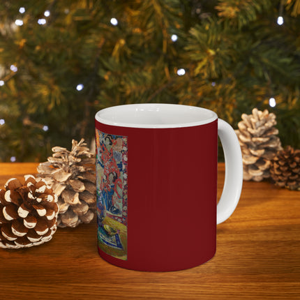 Fish, Fruits, and Flowers by Kathryn E. Cherry Ceramic Mug 11oz