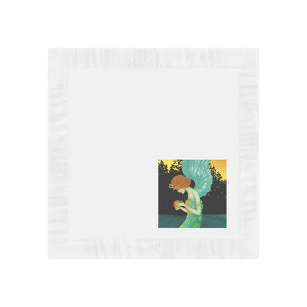 Twilight Angel White Coined Napkins