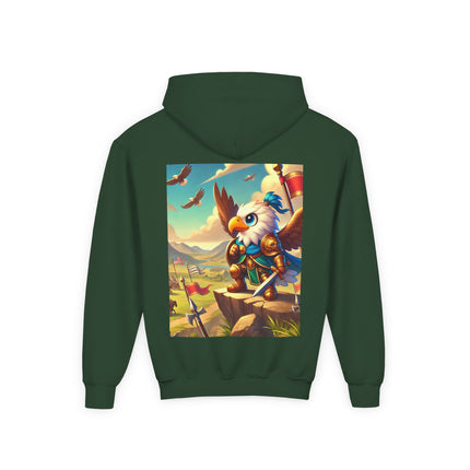 Watchful Guardian Youth Hooded Sweatshirt – Strength, Vision & Heroic Adventure