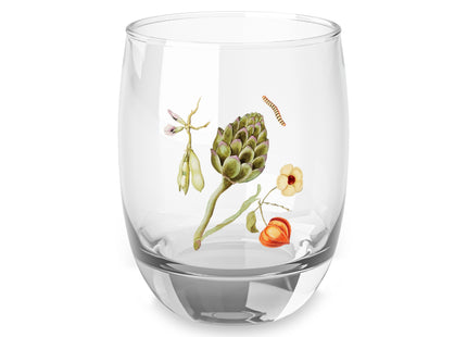 Artichoke, Broad Beans, and Lantern Plant by Anselmus Boëtius de Boodt Whiskey Glass