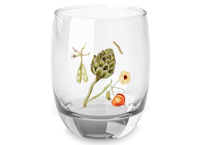 Artichoke, Broad Beans, and Lantern Plant by Anselmus Boëtius de Boodt Whiskey Glass