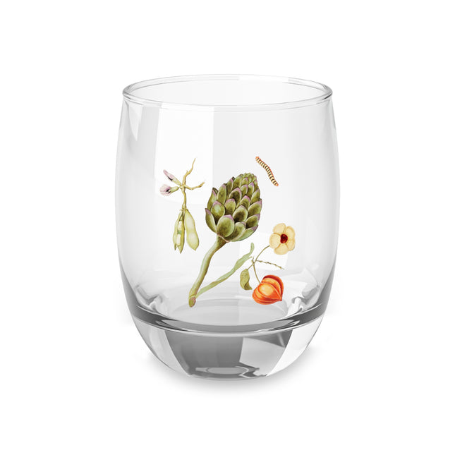 Artichoke, Broad Beans, and Lantern Plant by Anselmus Boëtius de Boodt Whiskey Glass