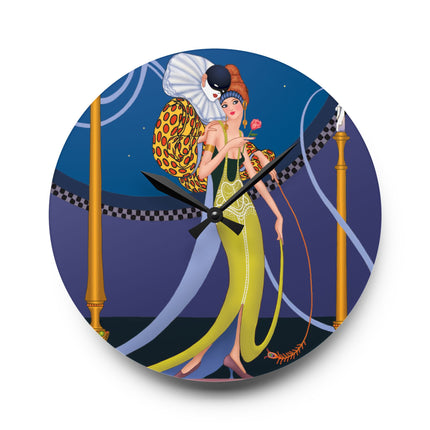 Smoke and Secrets Acrylic Wall Clock