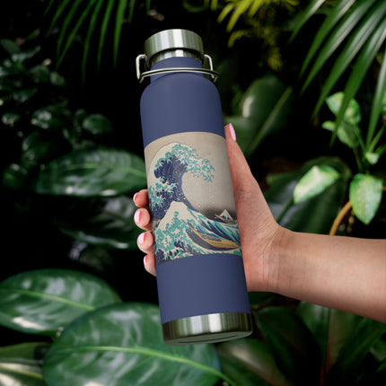 The Great Wave off Kanagawa by Katsushika Hokusai Copper Vacuum Insulated Bottle, 22oz
