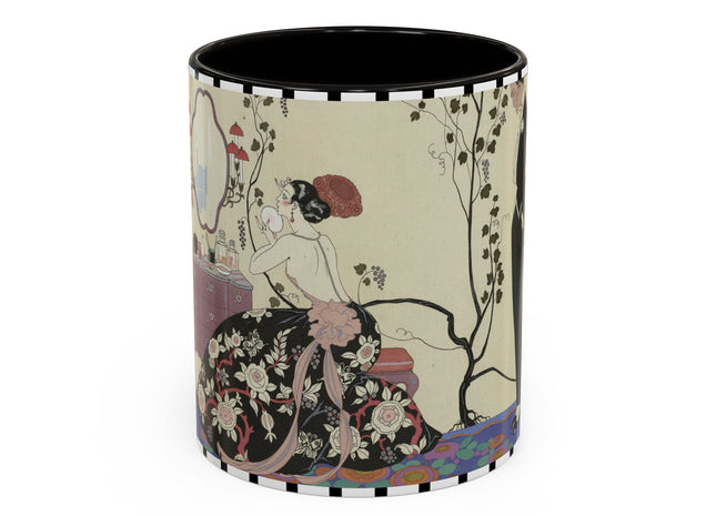 Le Grand Décolletage by George Barbier Colorful Mugs (11oz, 15oz)