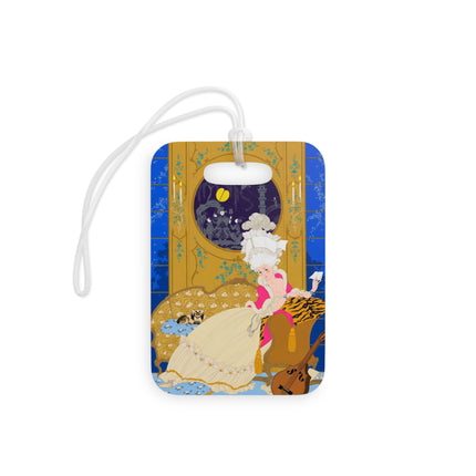 Rococo Nocturne Luggage Tag – Opulent Elegance & Midnight Grace
