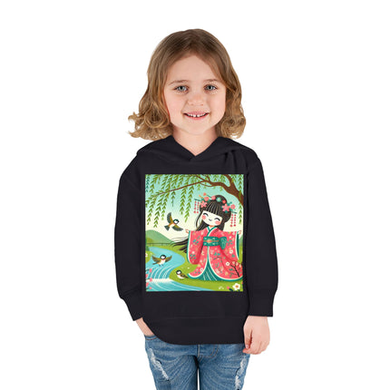 Sparrow Dance Geisha Fairy Toddler Pullover Fleece Hoodie