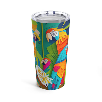 Colorful Macaws Tumbler 20oz