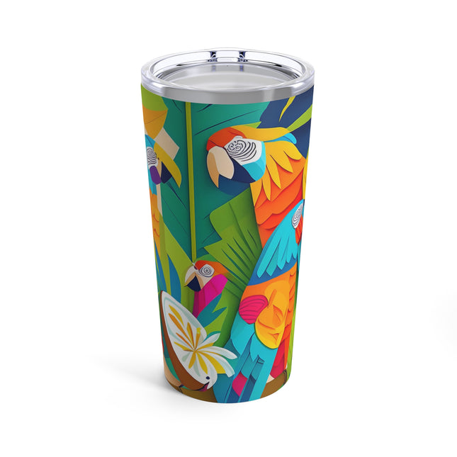 Colorful Macaws Tumbler 20oz