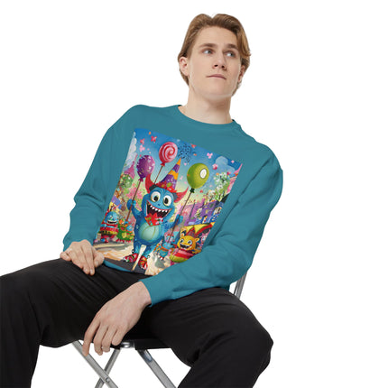 Monster Parade Madness Unisex Garment-Dyed Sweatshirt