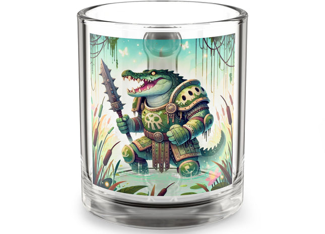 Swamp Tyrant Glass Mug, 10oz