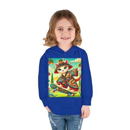 Dragon Dance on Wheels Toddler Pullover Fleece Hoodie