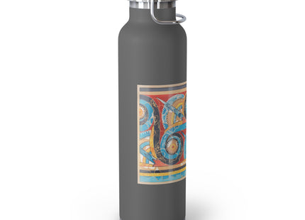 Reproduction of S-Spiral Frieze by Emile Gilliéron Copper Vacuum Insulated Bottle, 22oz