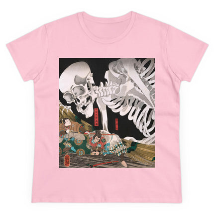 Mitsukuni Defying the Skeleton Spectre by Utagawa Kuniyoshi Women's Midweight Cotton Tee