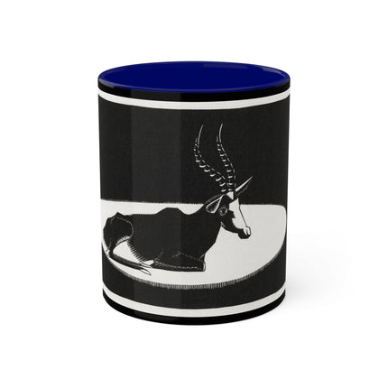 “Goat” (“Blesbok”) by Samuel Jessurun de Mesquita Colorful Mugs, 11oz