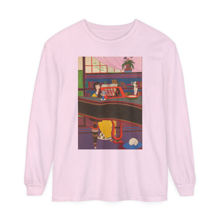 La Musique by Charles Martin Garment-dyed Long Sleeve T-Shirt