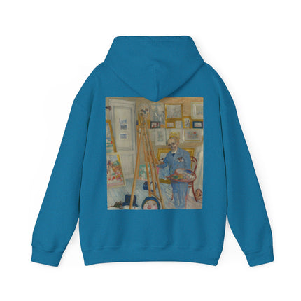 The Skeleton Painter by James Ensor Heavy Blend™ Hooded Sweatshirt