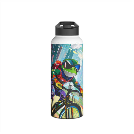 Cyberpunk Frog Stainless Steel Water Bottle