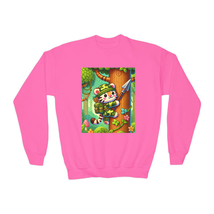 Stealthy Stripes Youth Crewneck Sweatshirt