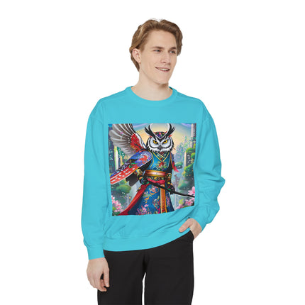 Cyberpunk Samurai Owl Sweatshirt