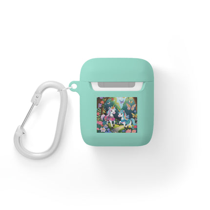 Baby Unicorns and Fluttering Butterflies AirPods Case Cover