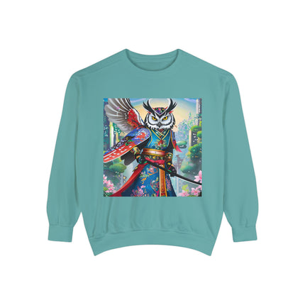 Cyberpunk Samurai Owl Sweatshirt