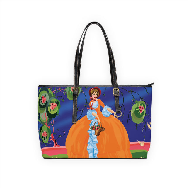 Spring Whispers PU Leather Shoulder Bag
